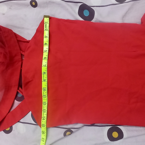 Red fish cut dress girls 12-14 - Picture 7 of 9